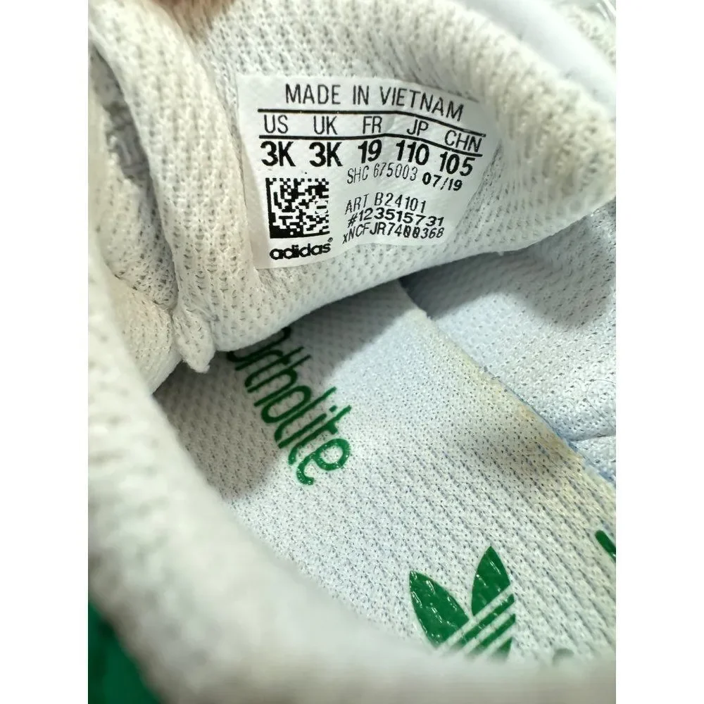 Adidas Toddler White And Green Stan Smith Sz 3 Toddler